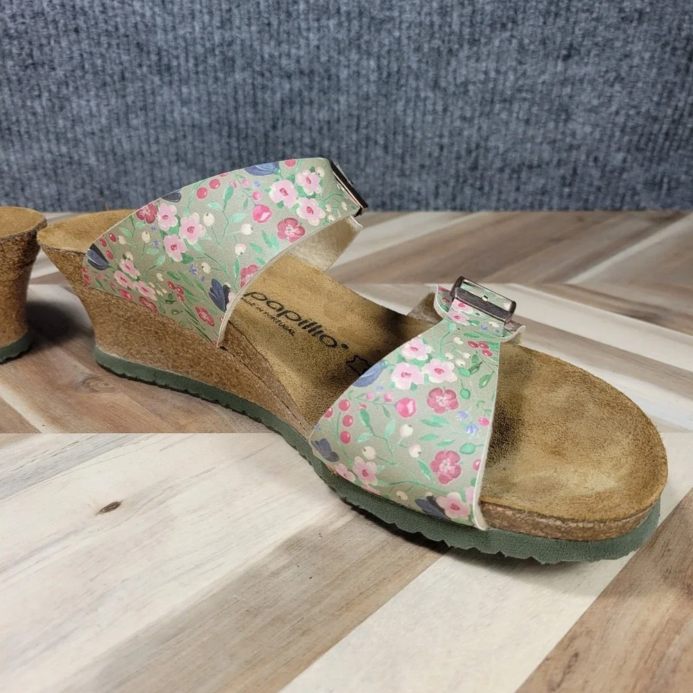 Papillio Birkenstock Dorothy US 10 EU 41 Meadow Floral Wedge Sandals Summer
